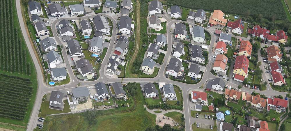 Luftaufnahme Wohngebiet 
- © Shutterstock