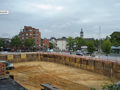 Die Baustelle des Rheydter Hauptbahnhofs: - Foto: Sven Heß
