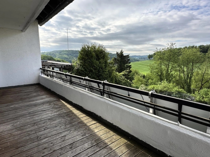 Blick vom Balkon