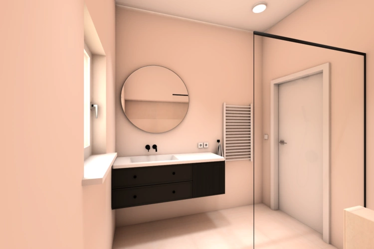 Badezimmer visualisiert