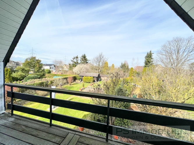 Blick vom Balkon