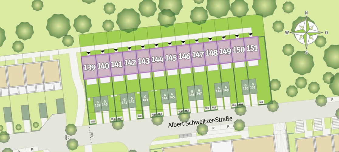 Leverkusen - Zuckerberg EFH - Lageplan 2BA