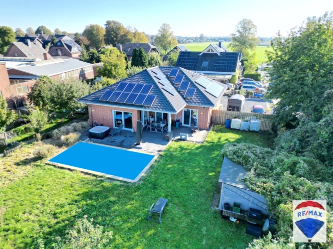 Garten Luftansicht