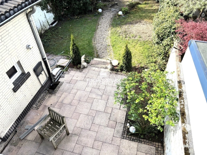 Blick auf die Terrasse