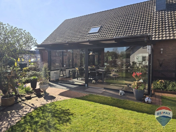 Sicht auf dem Wintergarten