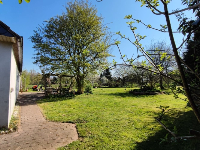 Rückansicht mit Terrasse