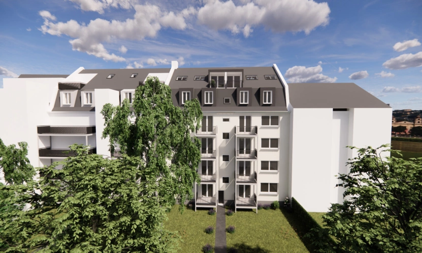 Darstellung Rückseite nach Aufstockung