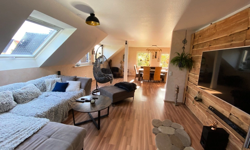 Wohnzimmer Sonnenweg Wohnung DG