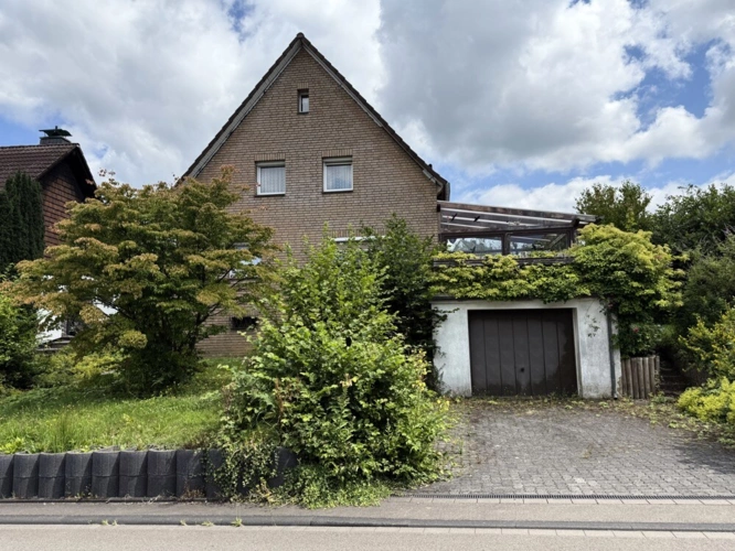 Haus Vorderansicht - Garage