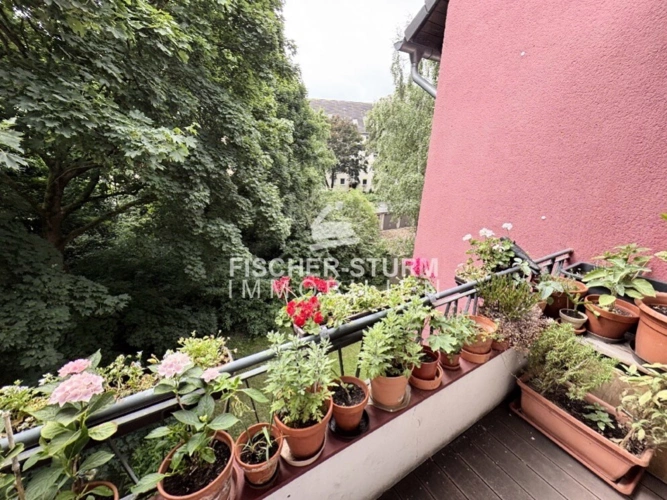 Balkon zur Rückseite des Hauses
