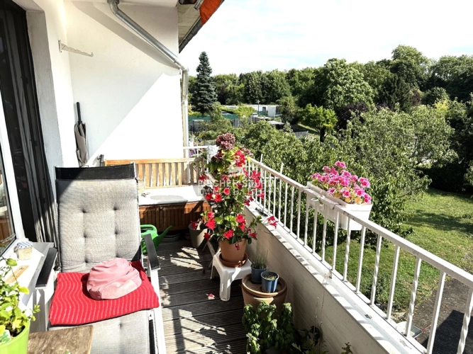 ein Balkon