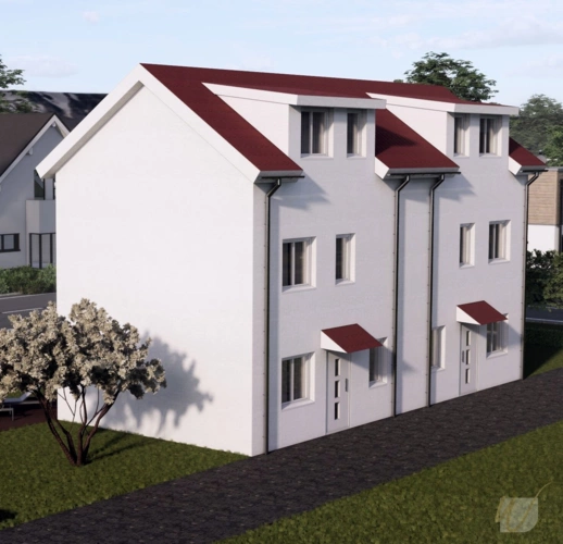 Doppelhaus außen Eingang