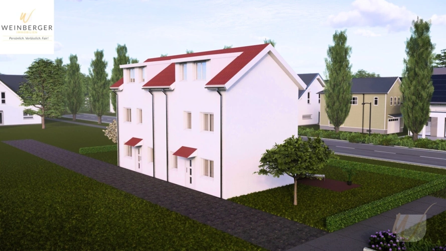 Doppelhaus außen Rückseite