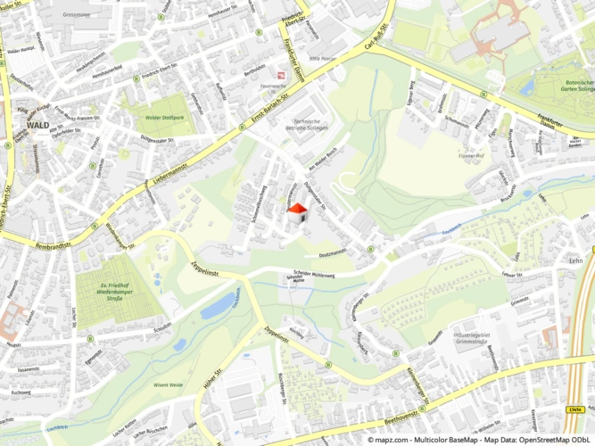 Geolyzer Kartenausschnitt