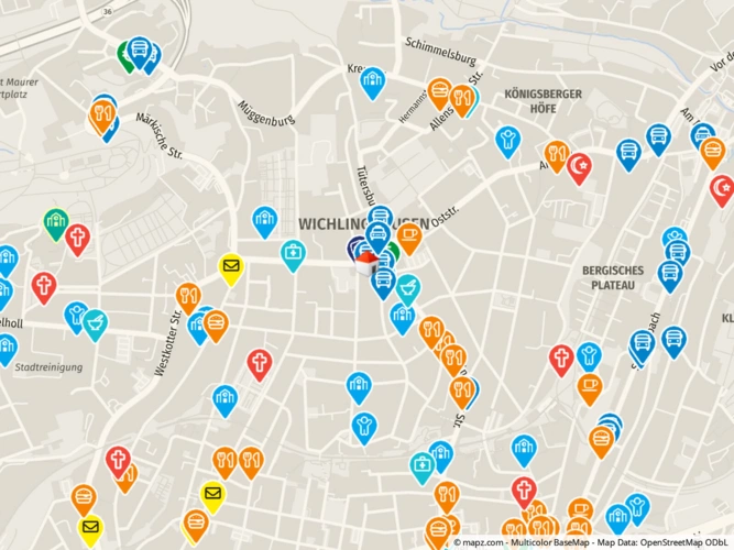 Geolyzer Kartenausschnitt