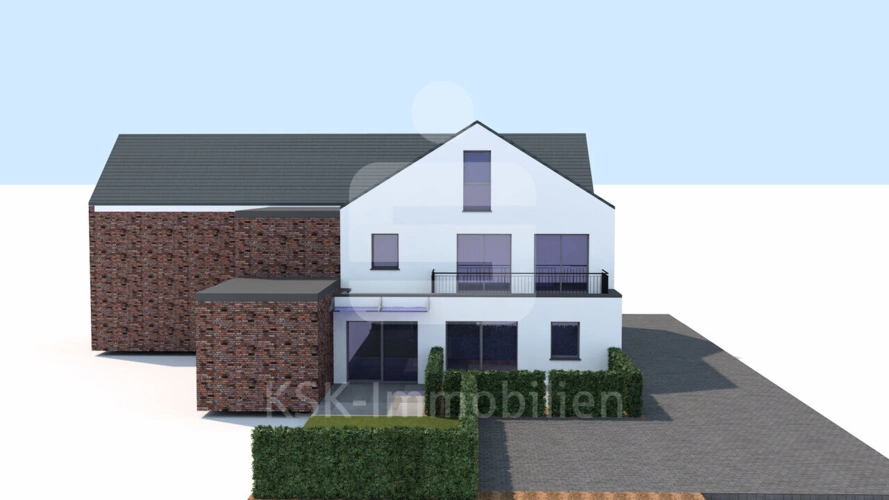 Beispielbebaung mit zwei Doppelhaushälften 2