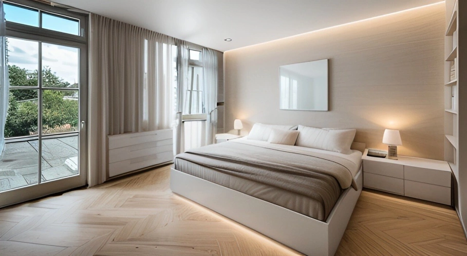 1.OG Schlafzimmer (Beispielhafte Darstellung KI-bearbeitet)