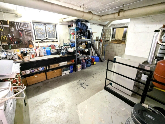 Werkkeller mit Gas-Zentralheizung