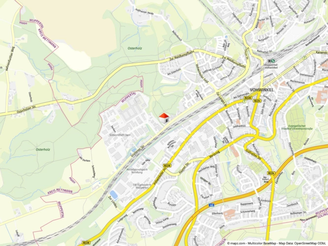 Geolyzer Kartenausschnitt