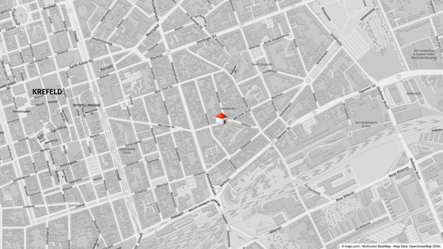 Geolyzer Kartenausschnitt