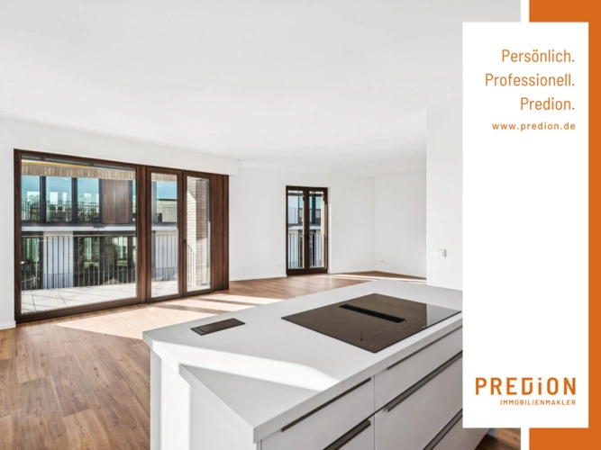 Wohnraum mit Einbauküche