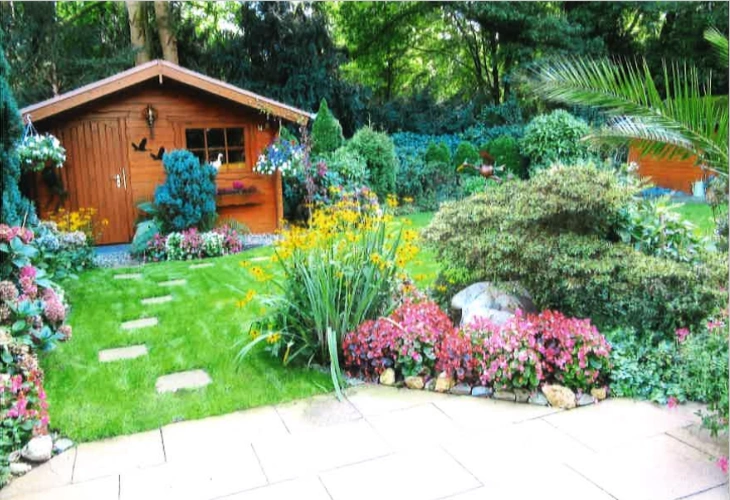 Garten inkl. Gartenhäuschen