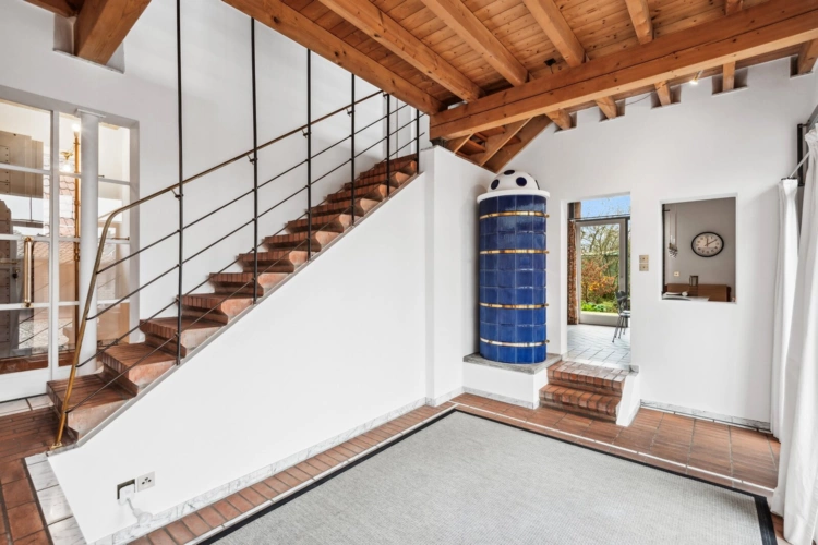 Wohndiele mit Kaminofen