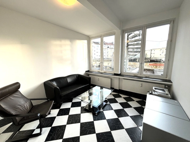 Büro zur Rückseite