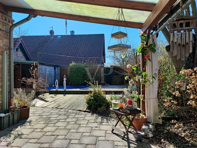 Terrasse mit Überdachung