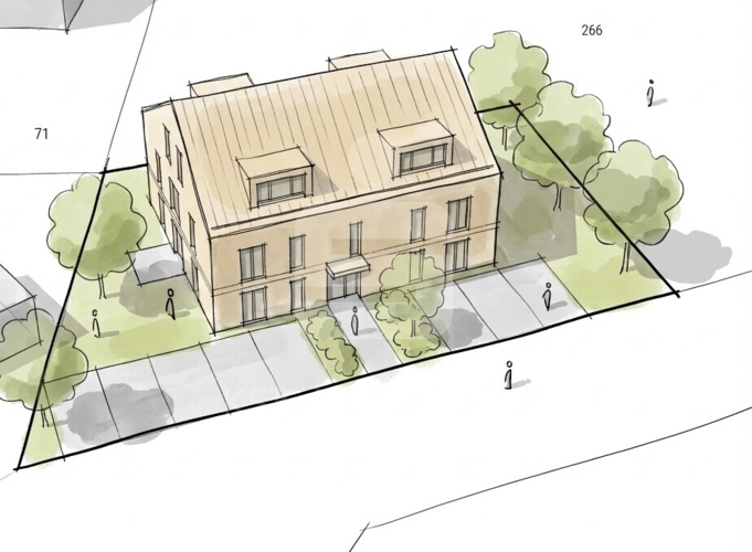 Bebauungsbeispiel 3D