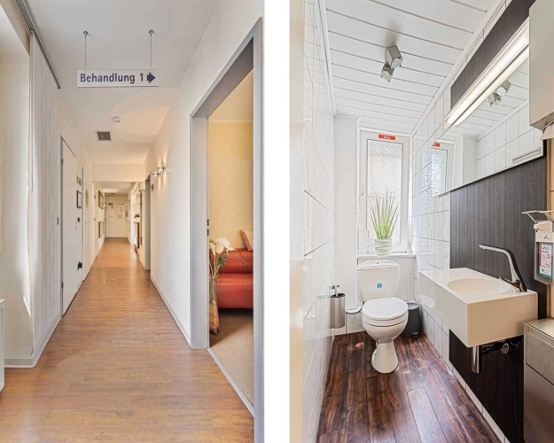 1. Obergeschoss Praxis Flur/WC