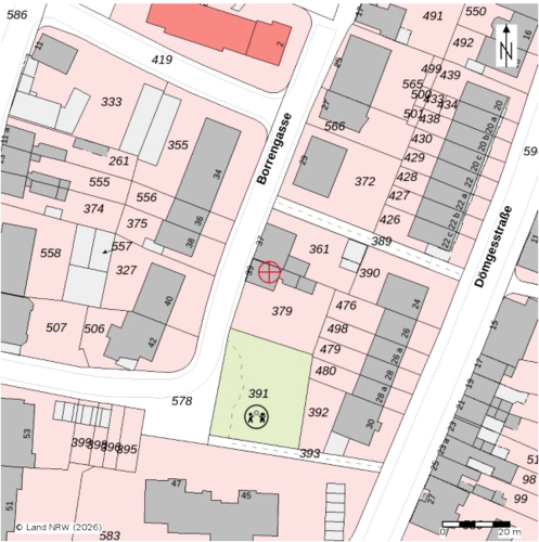 Lageplan Borrengasse