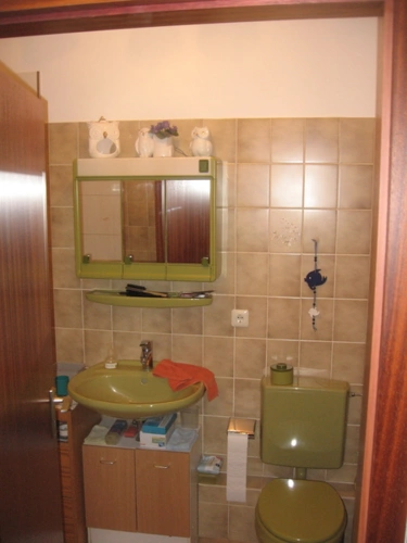 Badezimmer (WC und Waschbecken)