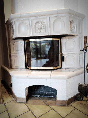 Kamin im Wohnzimmer EG