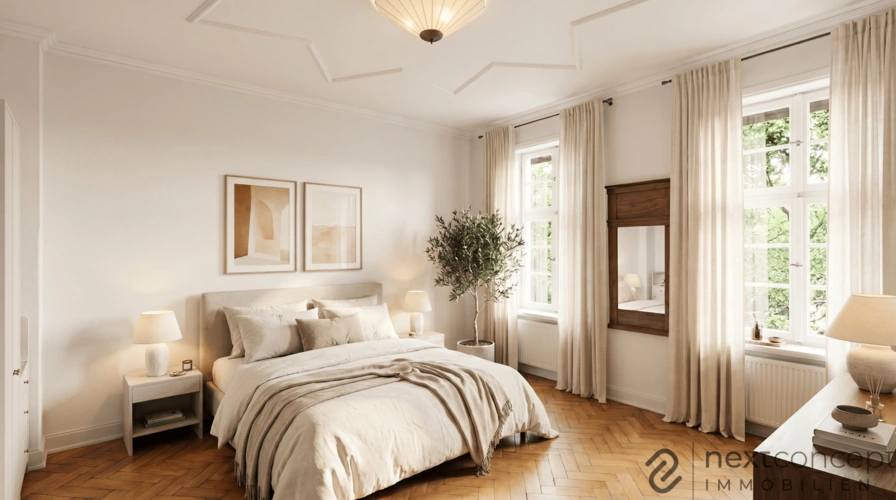 Schlafzimmer 1.OG (KI-generiert)