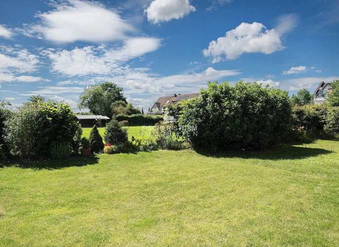 Blick in Garten und Natur