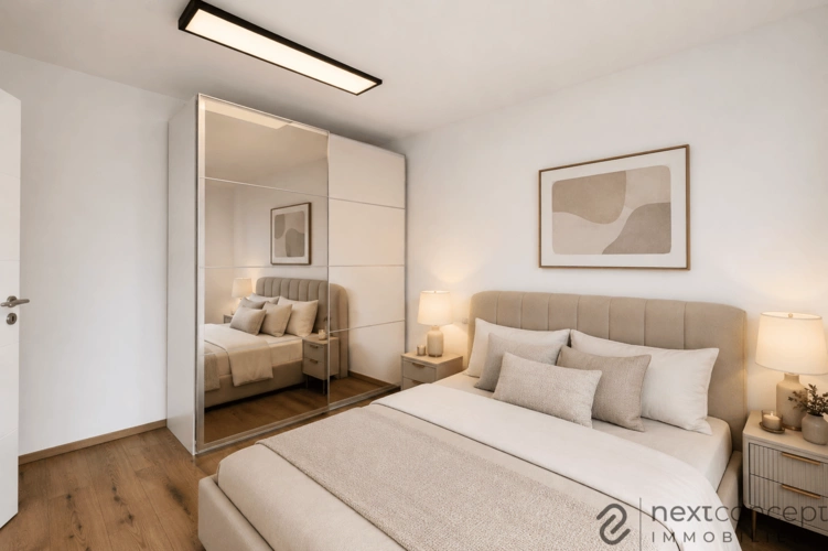 Schlafzimmer (KI-generiert / Ausstattungsbeispiel)