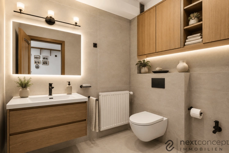 Badezimmer (KI-generiert / Ausstattungsbeispiel)