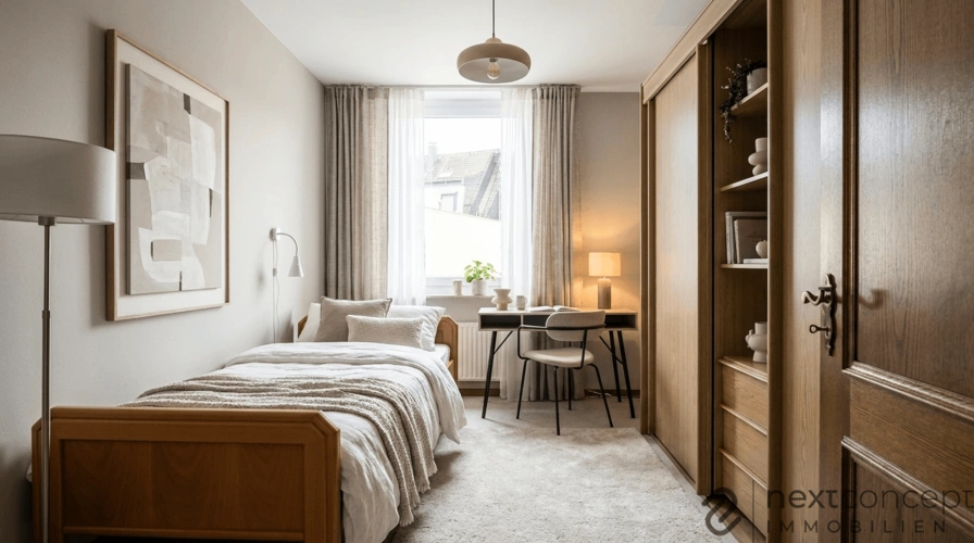 Schlafzimmer (KI-generiert / Ausstattungsbeispiel)