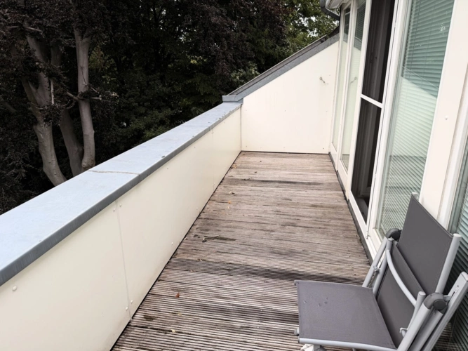 Balkon mit Westausrichtung