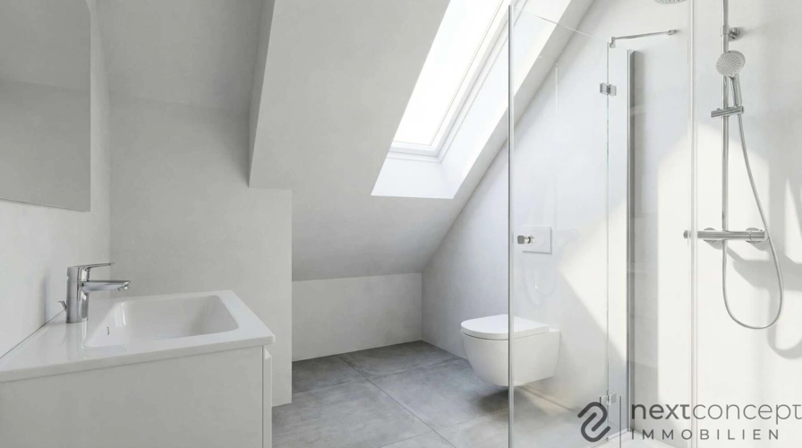Badezimmer im DG (KI-generiert)