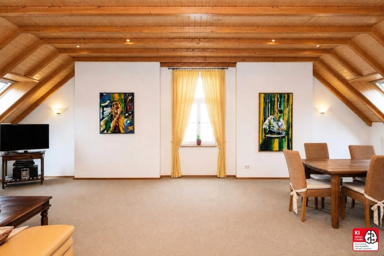 Wohnzimmer - KI bearbeitet
