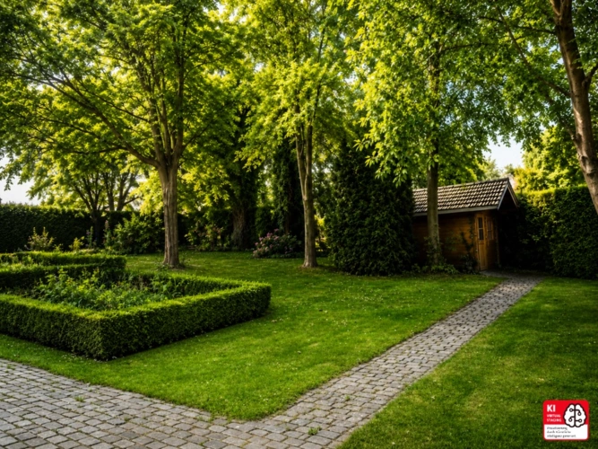 Gartenanlage - KI-generiert