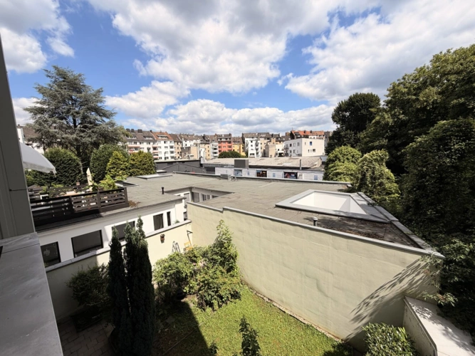 Blick vom Balkon