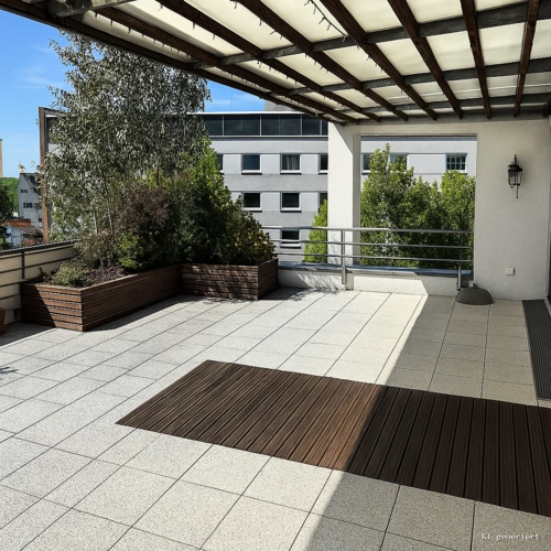 Dachterrasse mit süd-westlicher Ausrichtung
