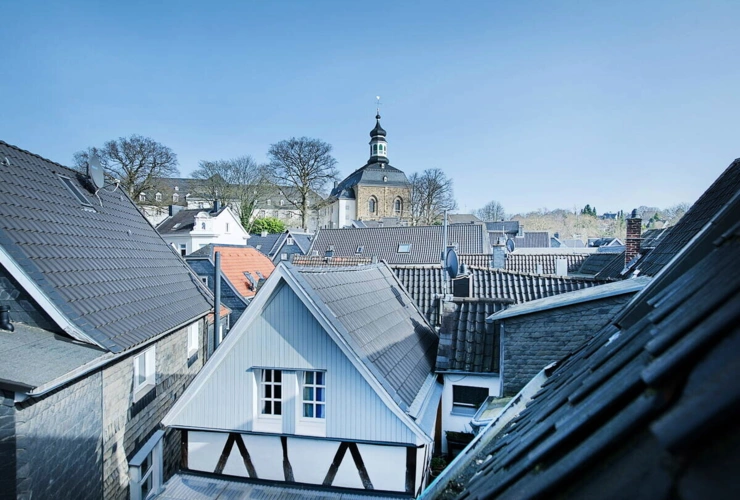 Blick auf Gräfrather Altstadt