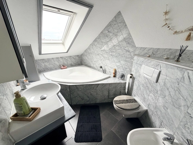 Wannenbad am Schlafzimmer