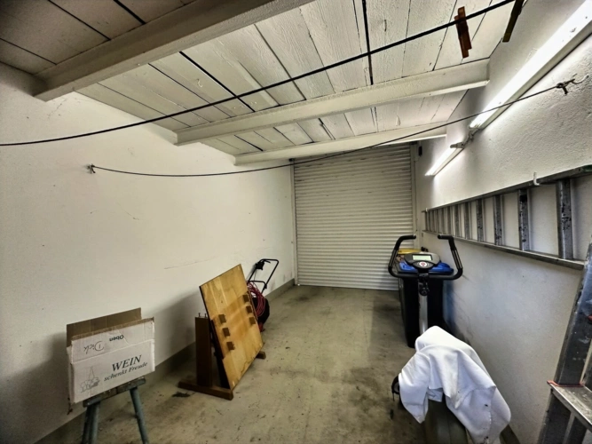 Innenansicht der Garage
