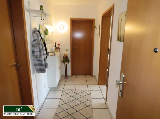 Blick an der Wohnungstür