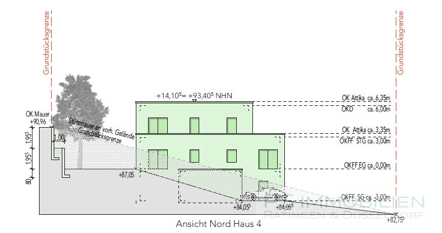 Entwurf zwei Doppelhäuser (genehmigt)